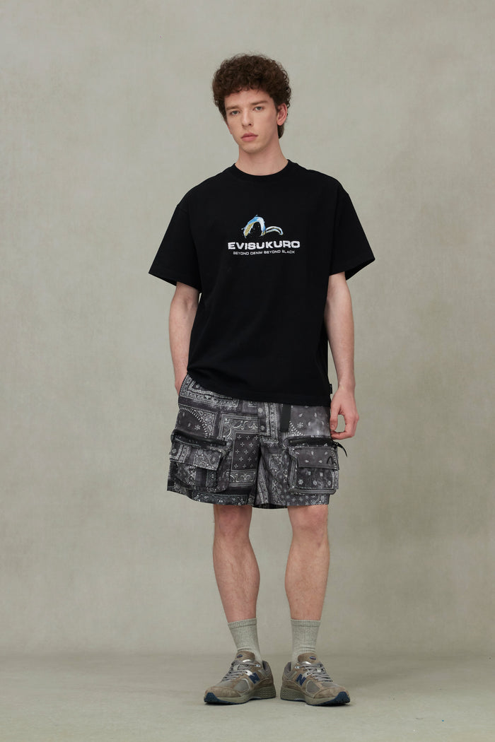 Surf Seagull Print Relax Fit T-shirt