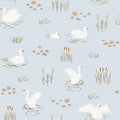 Swans Iceblue - Family Fabrics B.V.