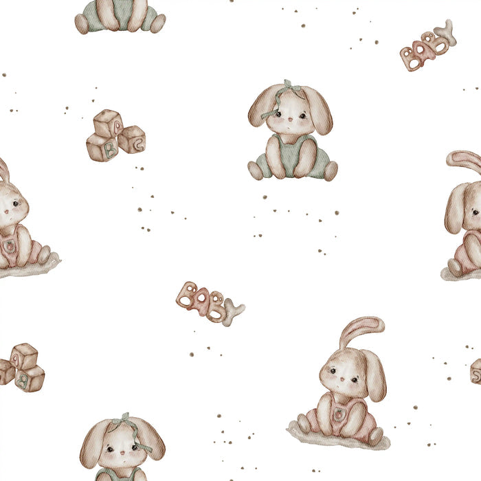 Sweet Bunny Offwhite - Family Fabrics B.V.