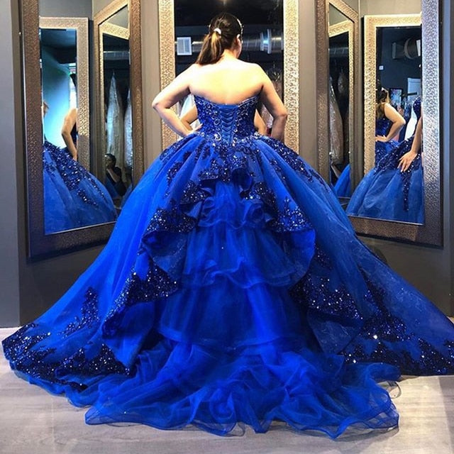 Sweetheart Off Shoulder  Detachable Sleeve Quinceanera Dress - Envious Designs