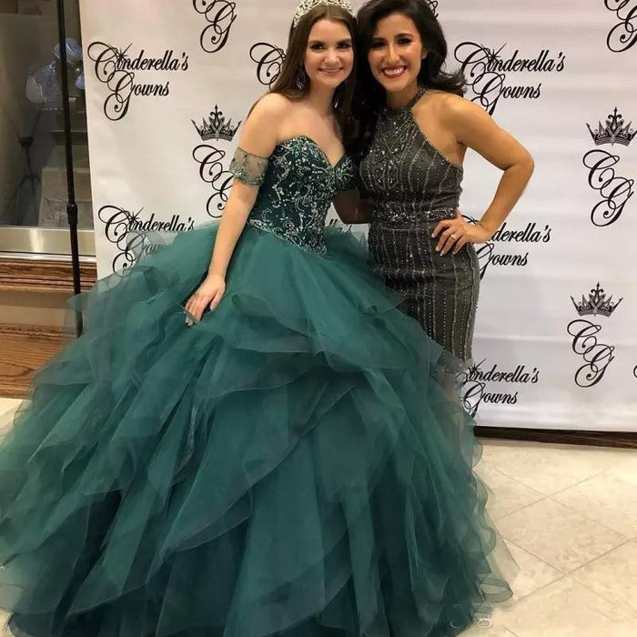 Sweetheart Princess Ball Gown Quinceanera Dress - Envious Designs