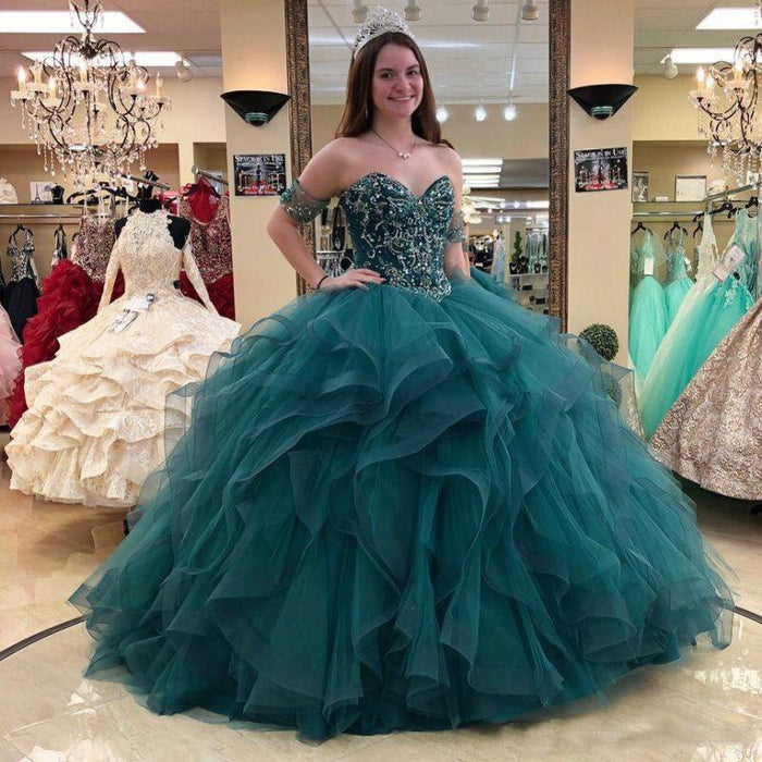 Sweetheart Princess Ball Gown Quinceanera Dress - Envious Designs