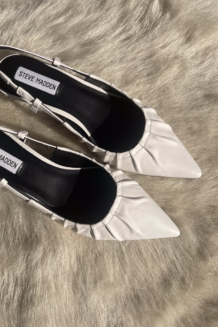 white pointed toe kitten heels | semi-fomral heels