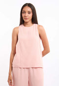 Textured Sleeveless Regular Fit Top