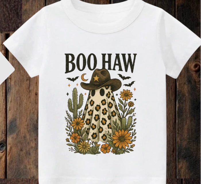 Tiny terror Tee- Boo Haw 🤠 ghost 👻 Claxton Creations GB