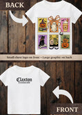 Tiny terror Tee- colourful Halloween 🎃 postcards Claxton Creations GB