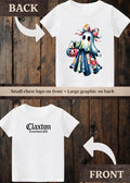 Tiny terror Tee- floral 💐 girlie ghost 👻 patchwork #3 Claxton Creations GB