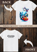 Tiny terror Tee- floral 🌸 girlie ghost 👻 patchwork #4 Claxton Creations GB
