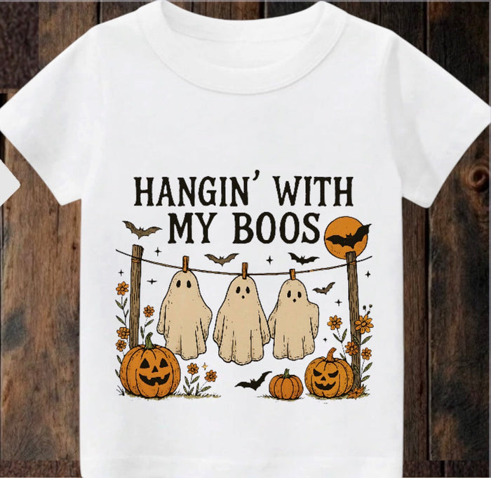 Tiny terror Tee- Hangin’ with my boos 👻 Claxton Creations GB