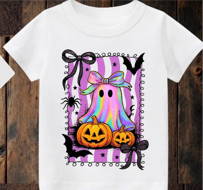 Tiny terror Tee- oil-spill girl 🎀 ghost 👻 stamp Claxton Creations GB
