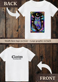 Tiny terror Tee- owl 🦉 oil-spill tarot card Claxton Creations GB
