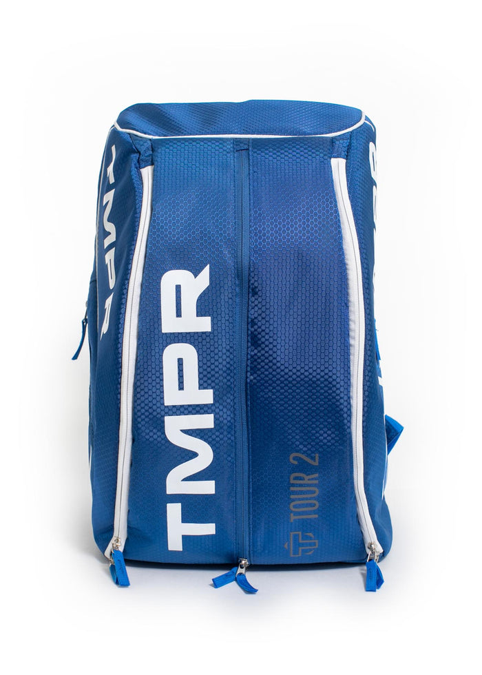 TMPR Sports - Tmpr Sports Tour 2 Backpack Pickleball Gear Bag - Blue/White - View 2