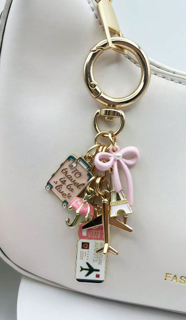 Travel Charm Bag Keychain