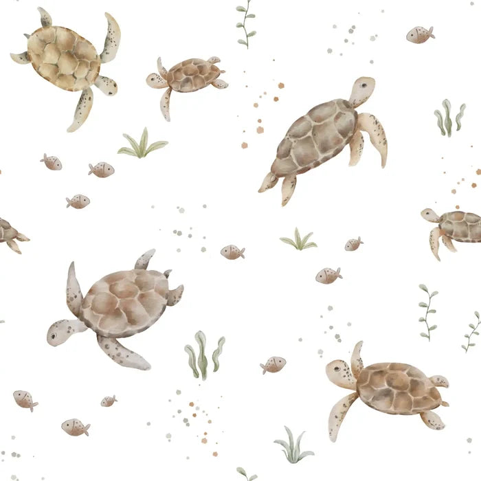 Turtles White - Family Fabrics B.V.