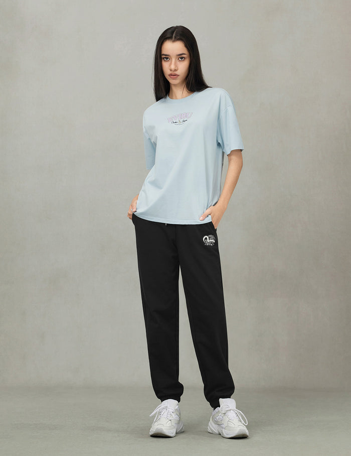 Twisted Rope and Daicock Anchor Print Oversized T-Shirt
