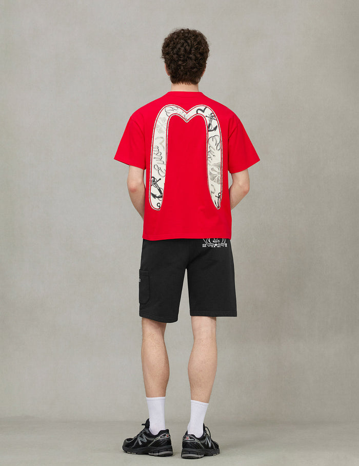 Twisted Rope and Daicock Anchor Print Relax Fit T-shirt