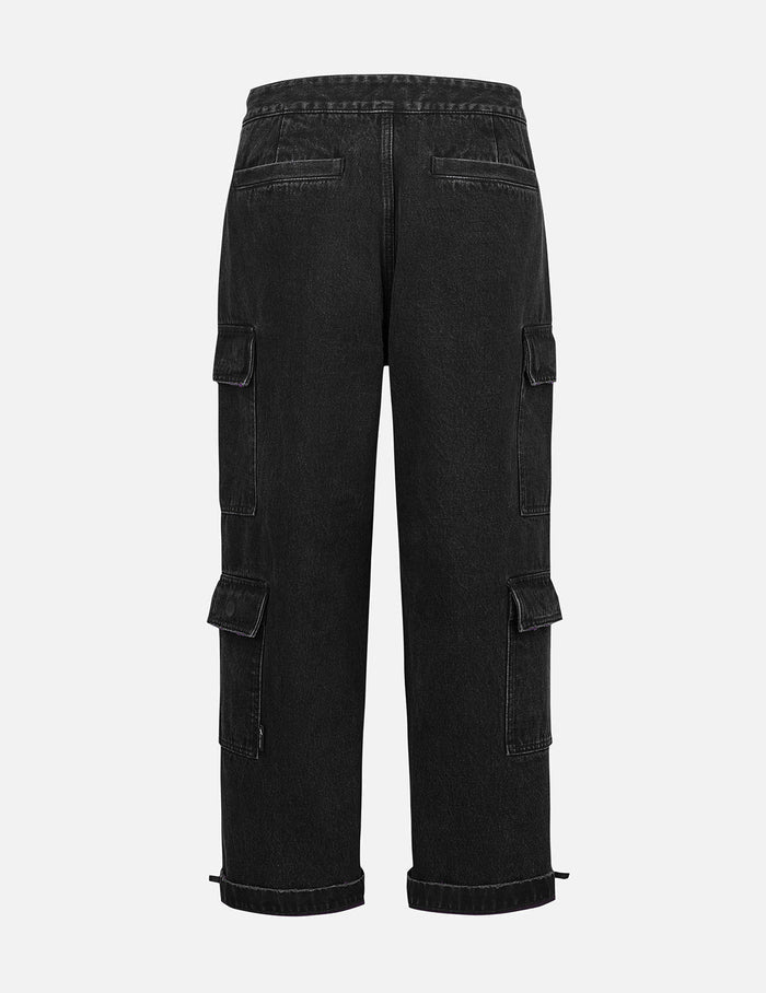 Two Tone Distressed Oversized Cargo Pants