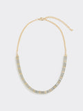 Two-Tone Metallic Short Necklace