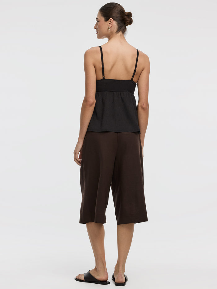 V-Neck Mix-Media Cami