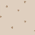 Valentine Hearts Neutral Brown - Family Fabrics B.V.