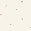 Valentine Hearts Pink on Cream - Family Fabrics B.V.