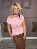Vega Accessory Scarf (Pink Print)