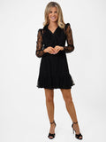 Vicky Lace Mini Dress (Black)