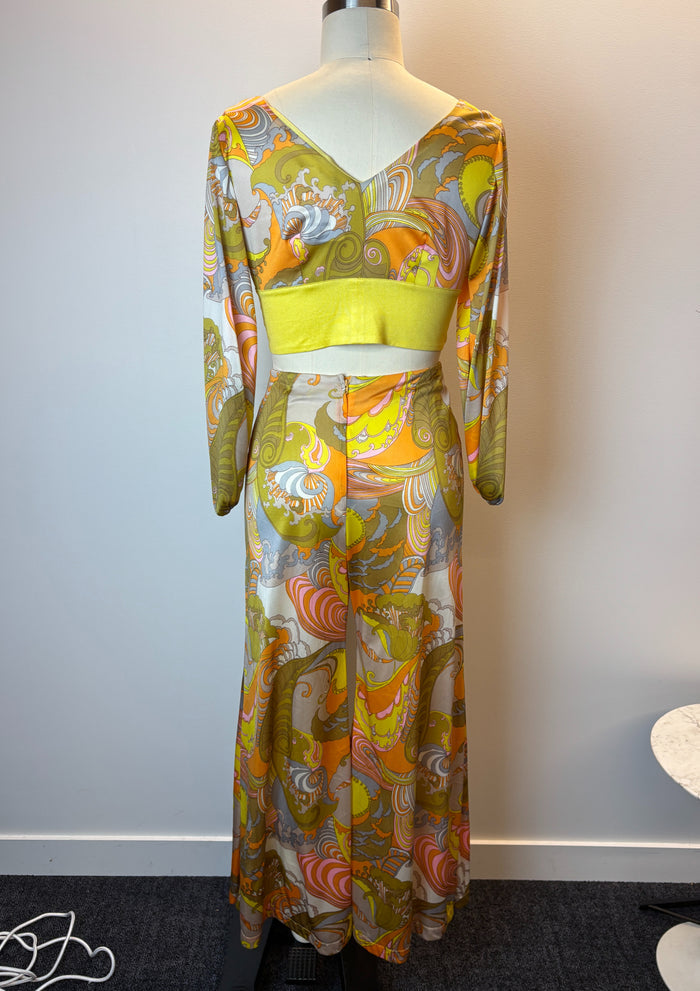 Vintage 70s Pastel Two Piece Set image 1