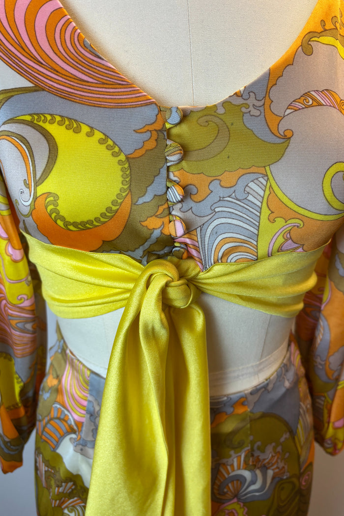 Vintage 70s Pastel Two Piece Set image 3