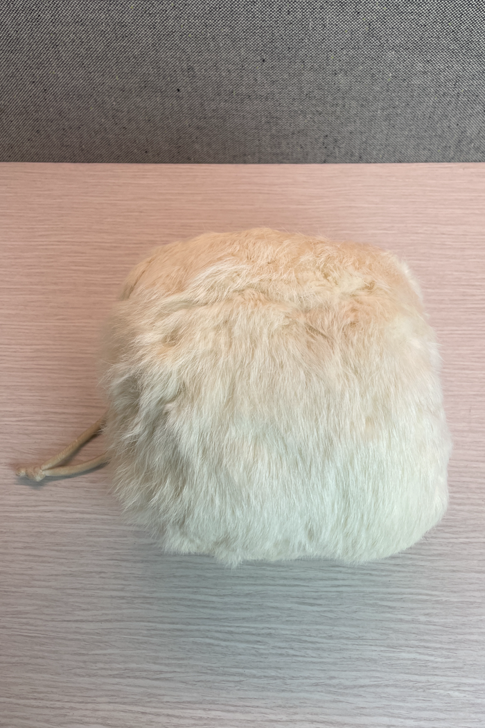 Vintage Cream Fur Muff image 1