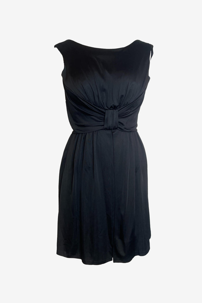 Vintage Kitty Copeland Black Bow Mini Dress image 0