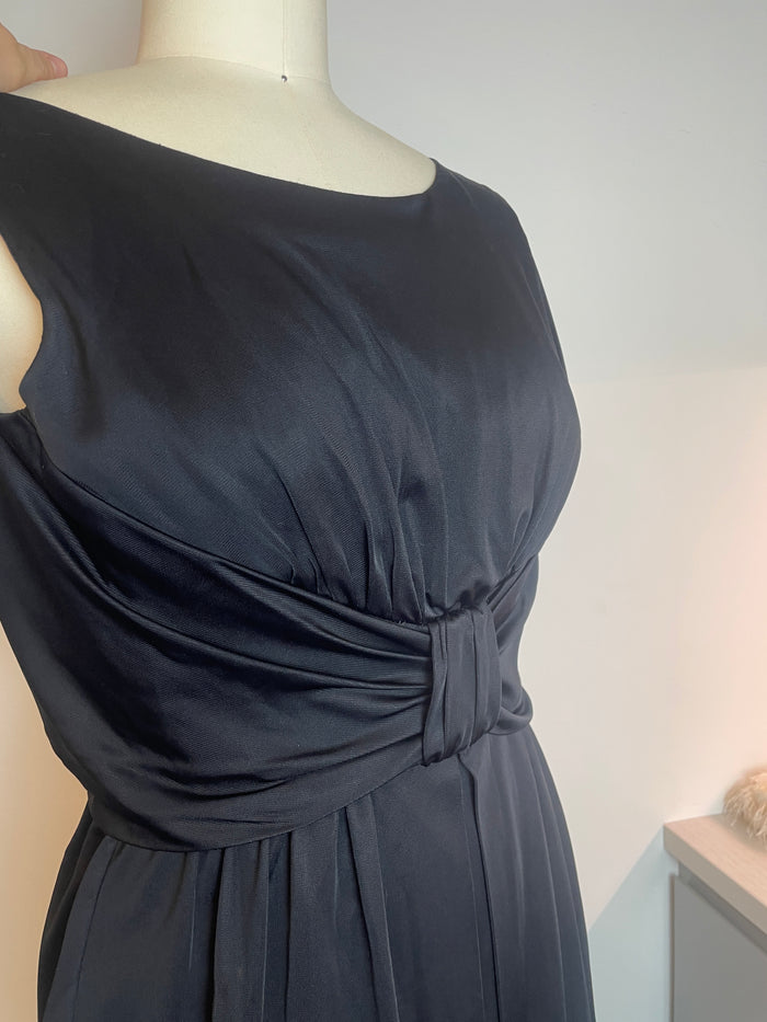 Vintage Kitty Copeland Black Bow Mini Dress image 1