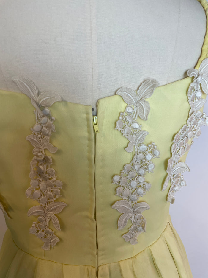 Vintage Lemon Sweetheart Midi Dress image 3