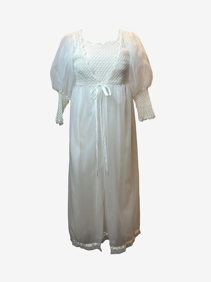 Vintage Miss Individual 2 Piece Negligee With Matching Robe