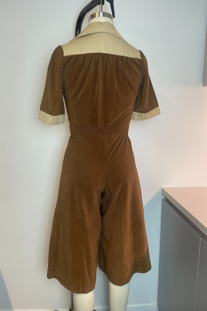Vintage Mr Darren Brown Suede Jumpsuit image 2
