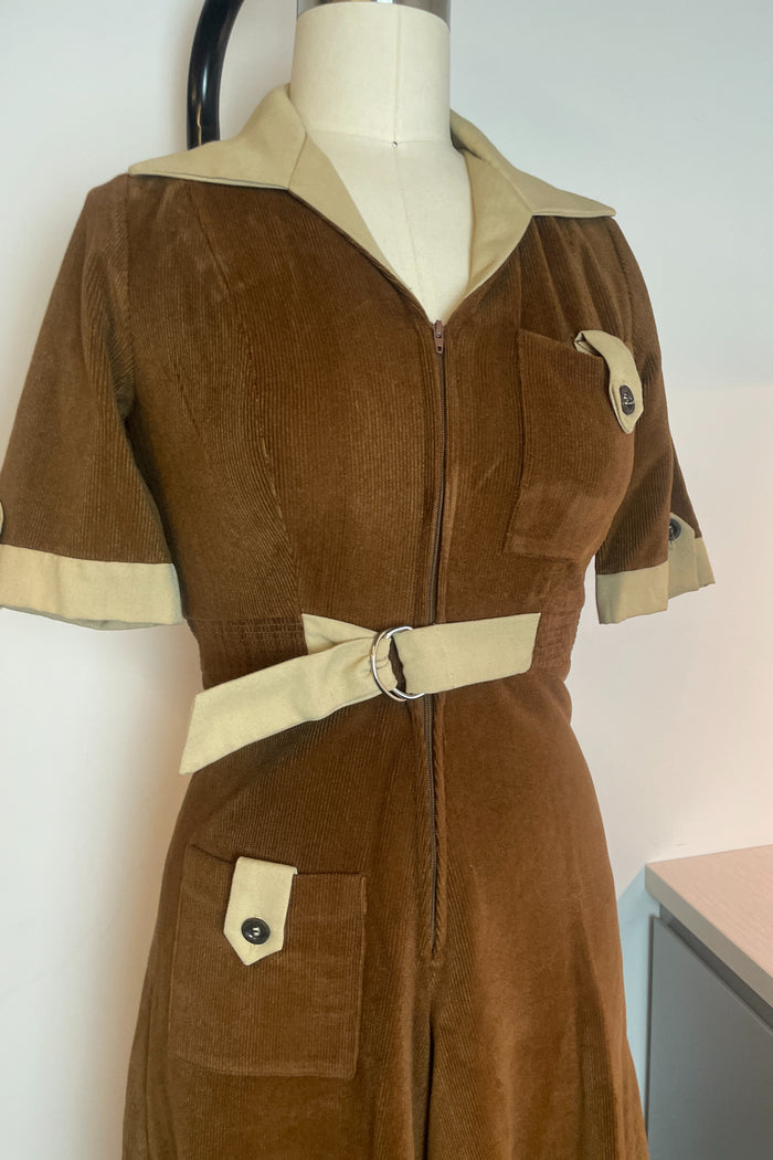 Vintage Mr Darren Brown Suede Jumpsuit image 3