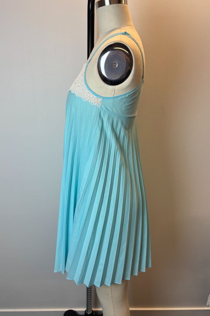 Patricia Pale Blue Slip Mini Dress image 1