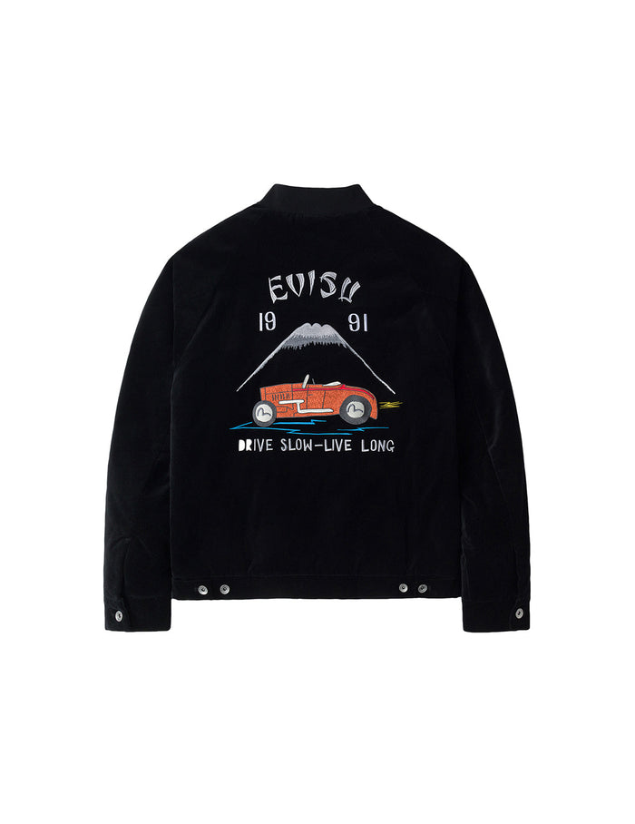 Vintage Velvet Regular Fit Padded Souvenir Jacket