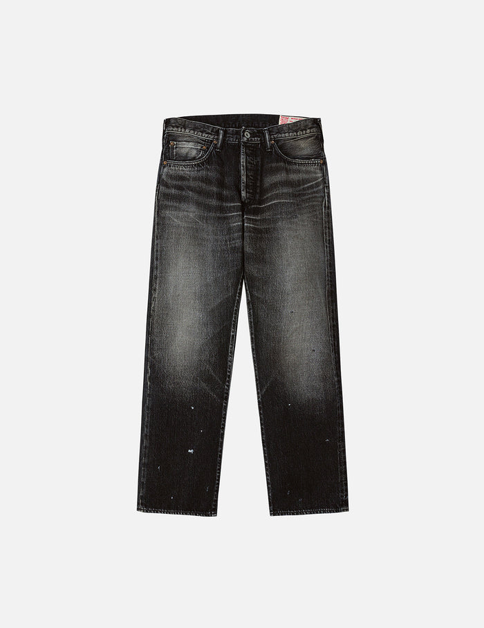 Washed Seagull Print Regular Fit Jeans