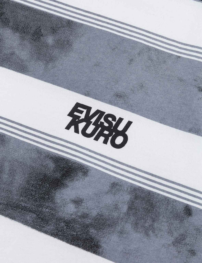 Washed Tie-Dye Stripe Loose Fit T-shirt