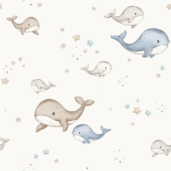 Whale Pod Offwhite - Family Fabrics B.V.