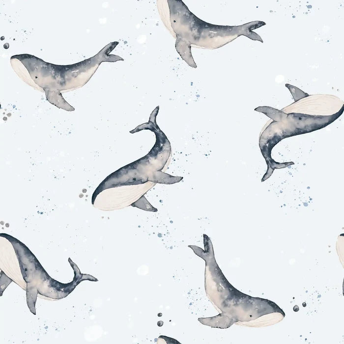 Whales Blue - Family Fabrics B.V.