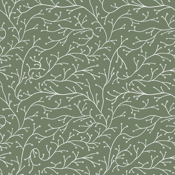 White Branches Green - Family Fabrics B.V.