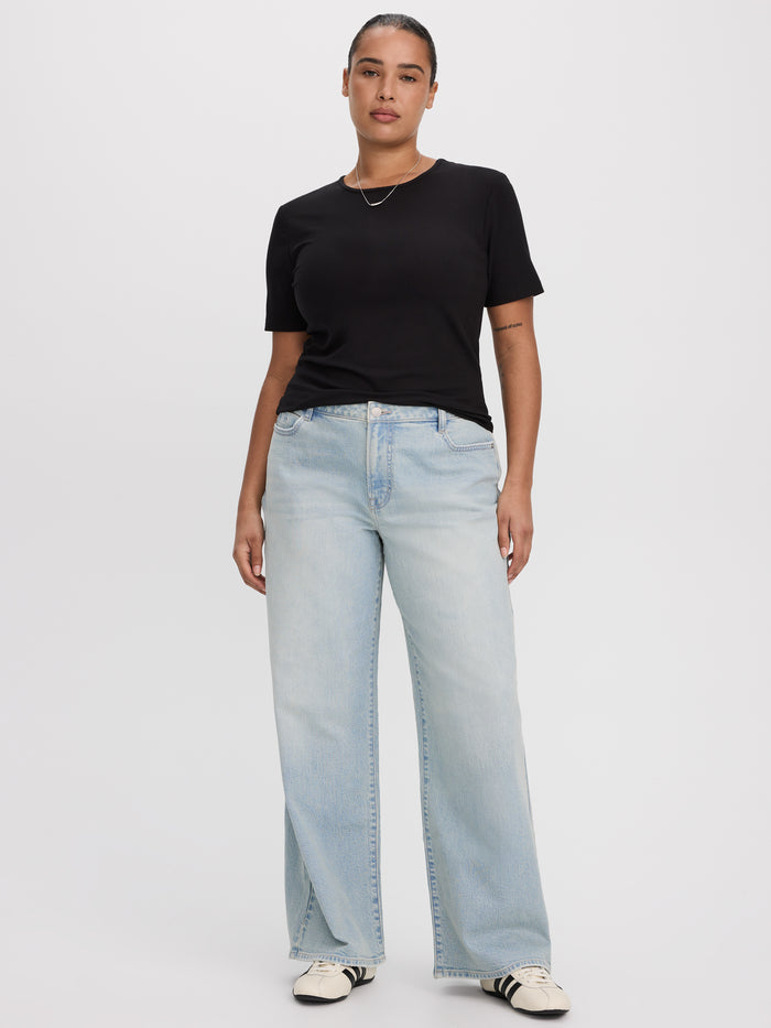 Wide-Leg Mid-Rise Jean - Curvy Fit