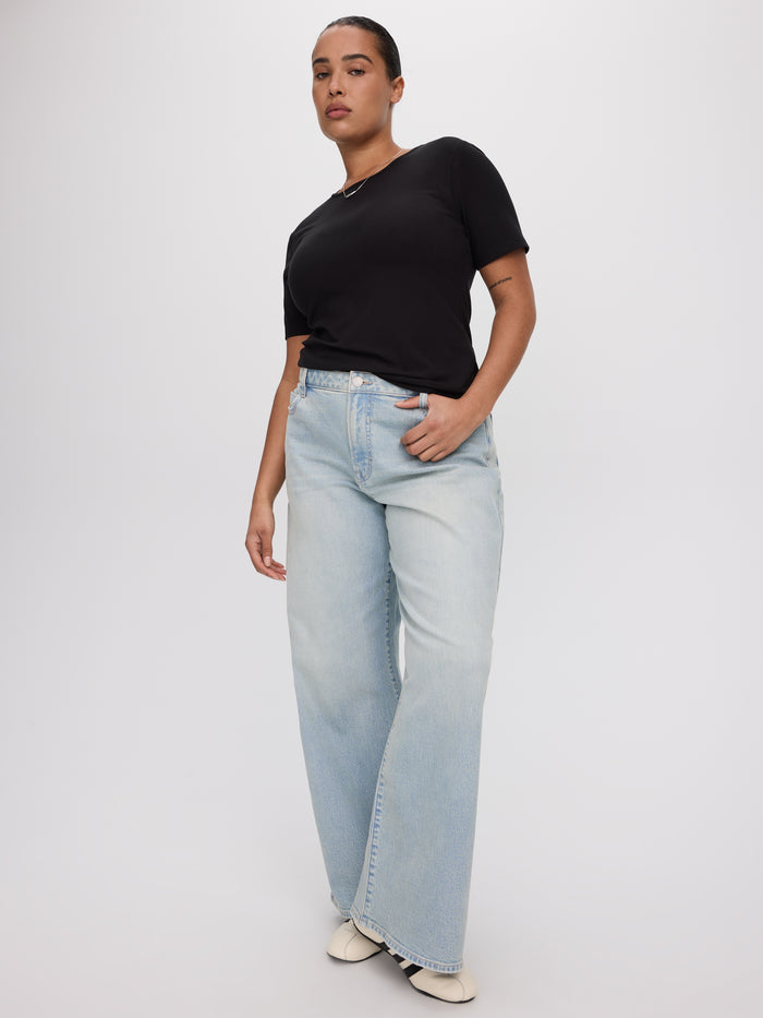 Wide-Leg Mid-Rise Jean - Curvy Fit