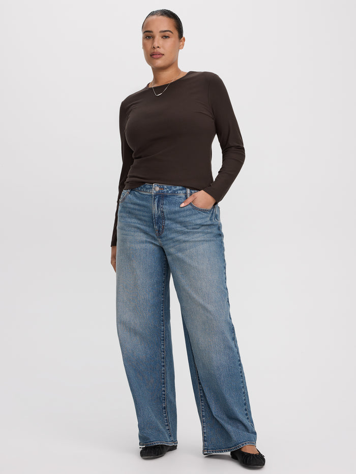 Wide-Leg Mid-Rise Jean - Curvy Fit