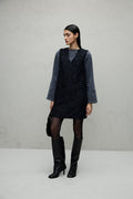 Wilma Sleeveless Mini Dress (Black Beauty)
