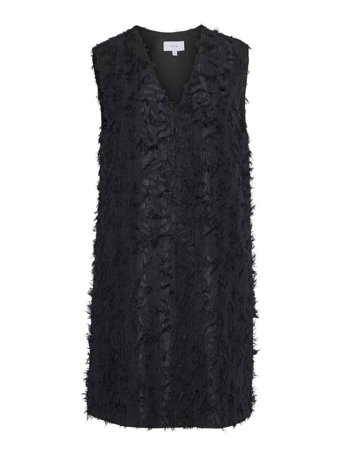 Wilma Sleeveless Mini Dress (Black Beauty)