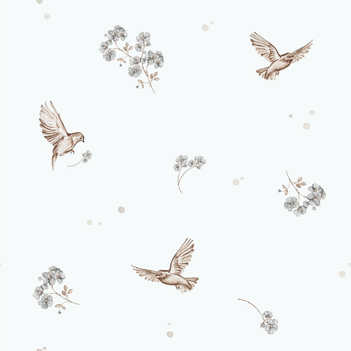 Wings and Petal Azure - Family Fabrics B.V.