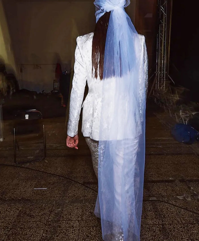 Women Pants Suits Floral Pattern Wedding Tuxedos Prom Evening Party Wear 2 Pieces - Envious Designs